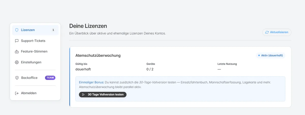 2. Vollversion 30 Tage testen