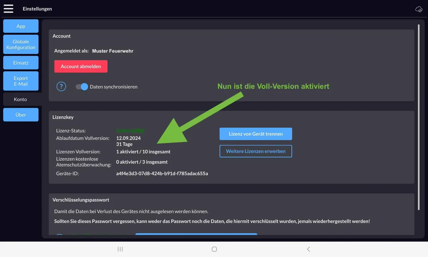 3. In der App loslegen